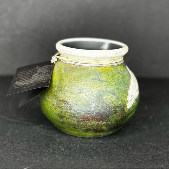 Jeremy Diller Raku Pottery Art 3 Dolphins Signed Very Nice Mint Condition - Picture 4 of 12